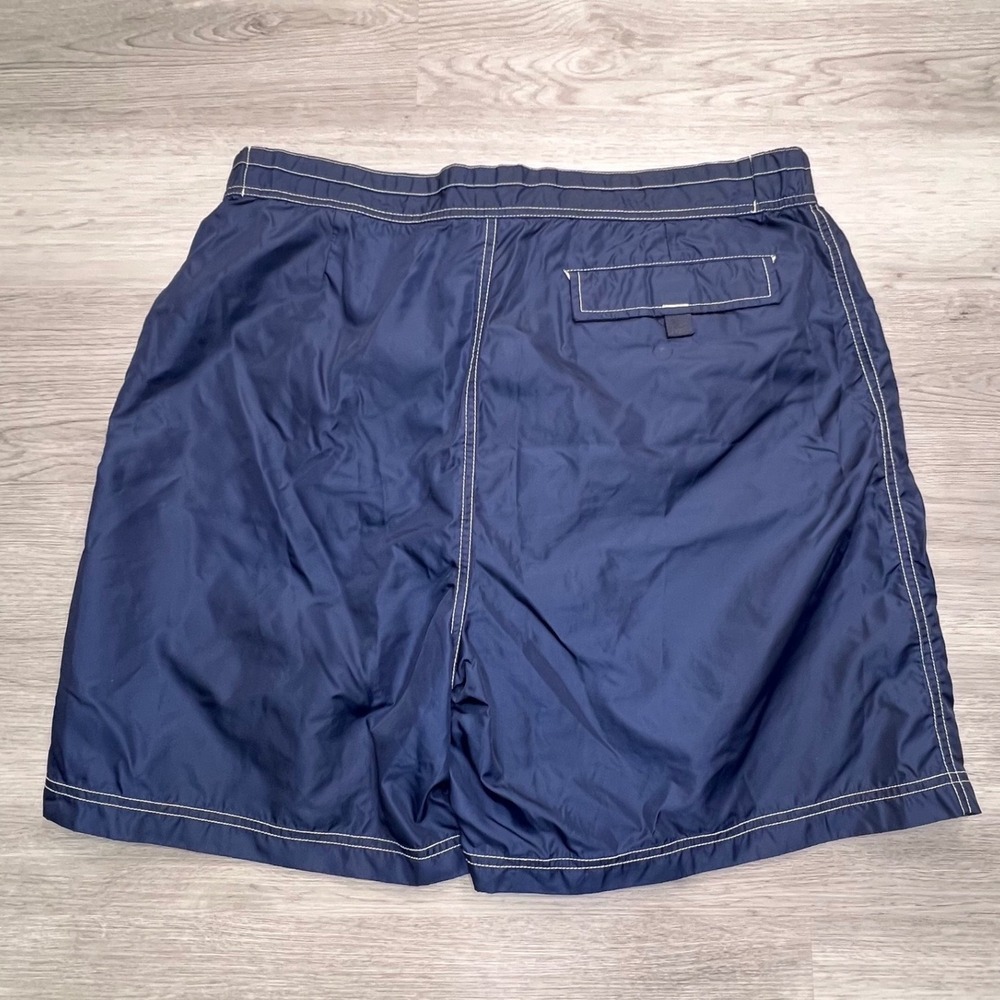 Tommy Hilfiger Mens Navy Blue Vintage Board Shorts Swim Trunks XL 9/00 Retro - Picture 2 of 14